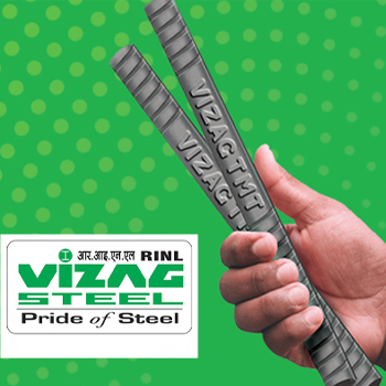 VIZAG Fe550D TMT Steel Bars