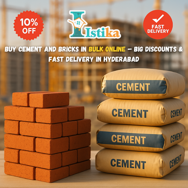 Buy Cement and Bricks in Bulk Online – Big Discounts & Fast Delivery in Hyderabad